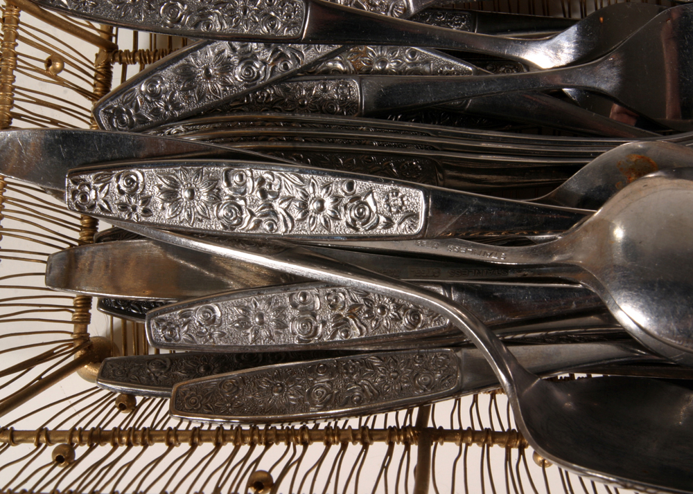 "Rosette" Stainless Steel Flatware
