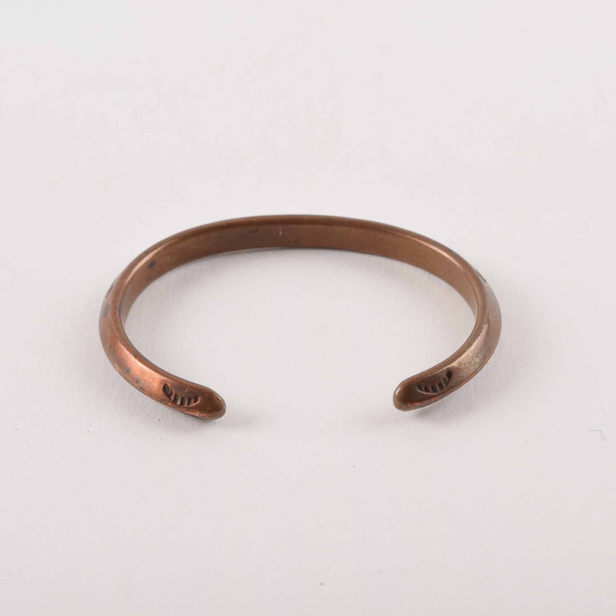 Pair of Vintage Native American Copper Bracelets