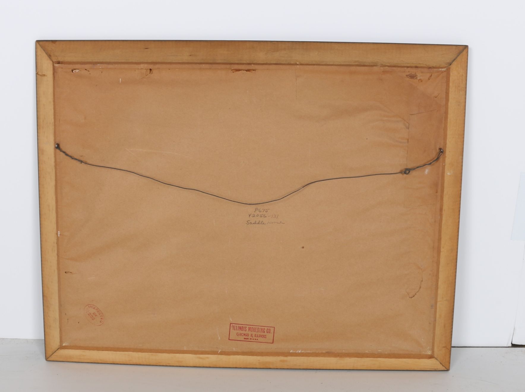 "Saddle Horse" Offset Lithograph