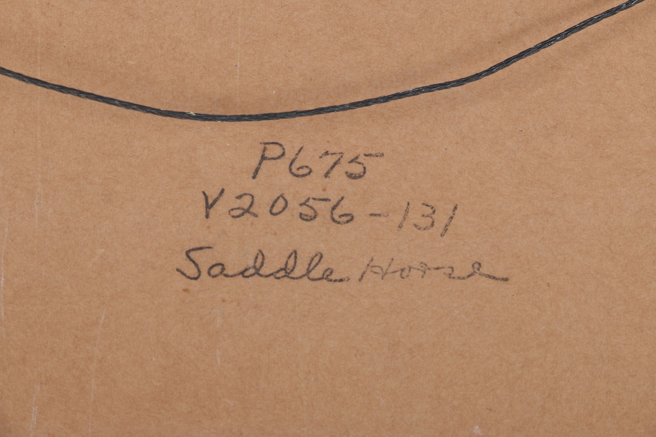 "Saddle Horse" Offset Lithograph