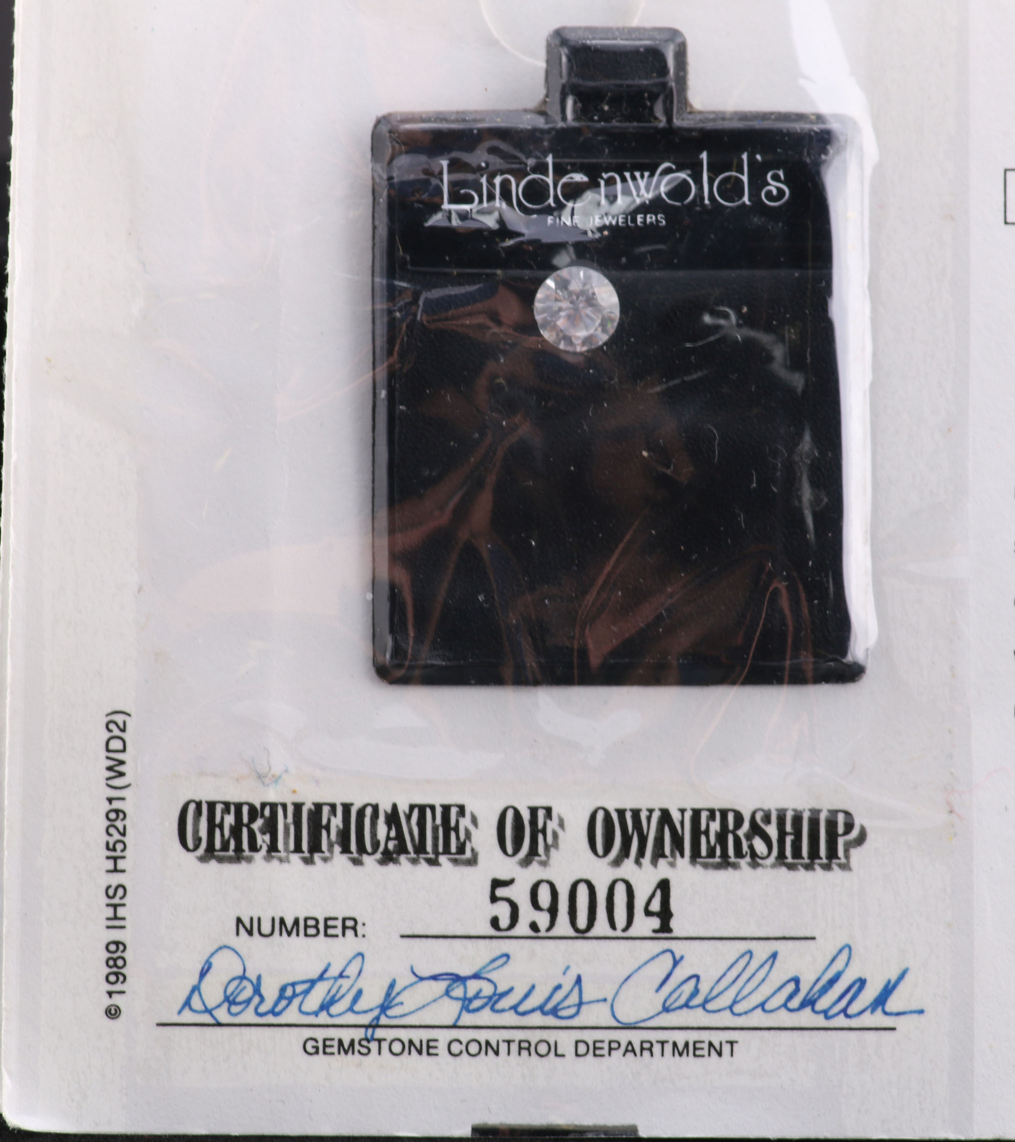 Pair of Colorless and Blue Cubic Zirconia Loose Gemstones