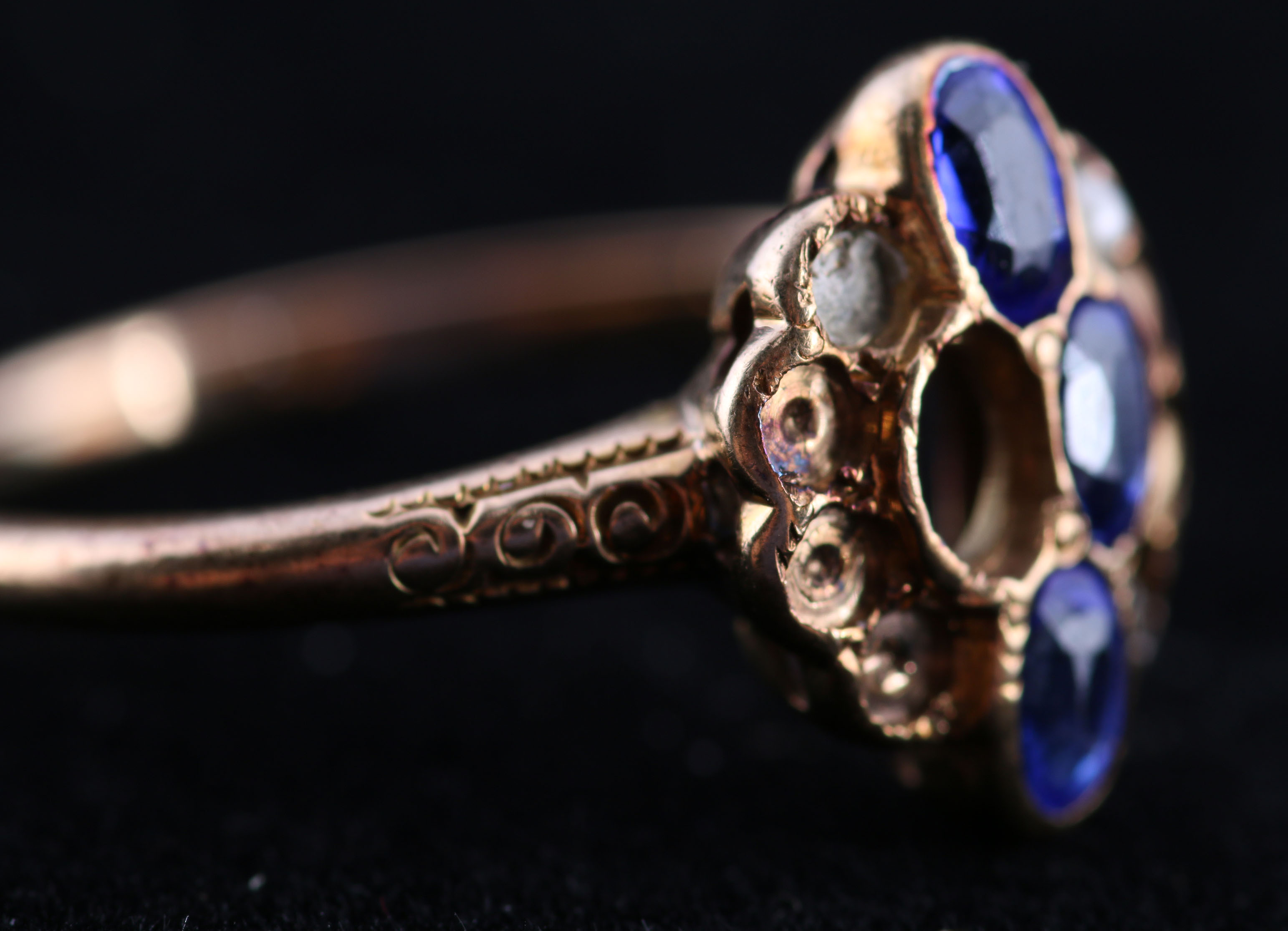 10K Yellow Gold Ring and Loose Stones