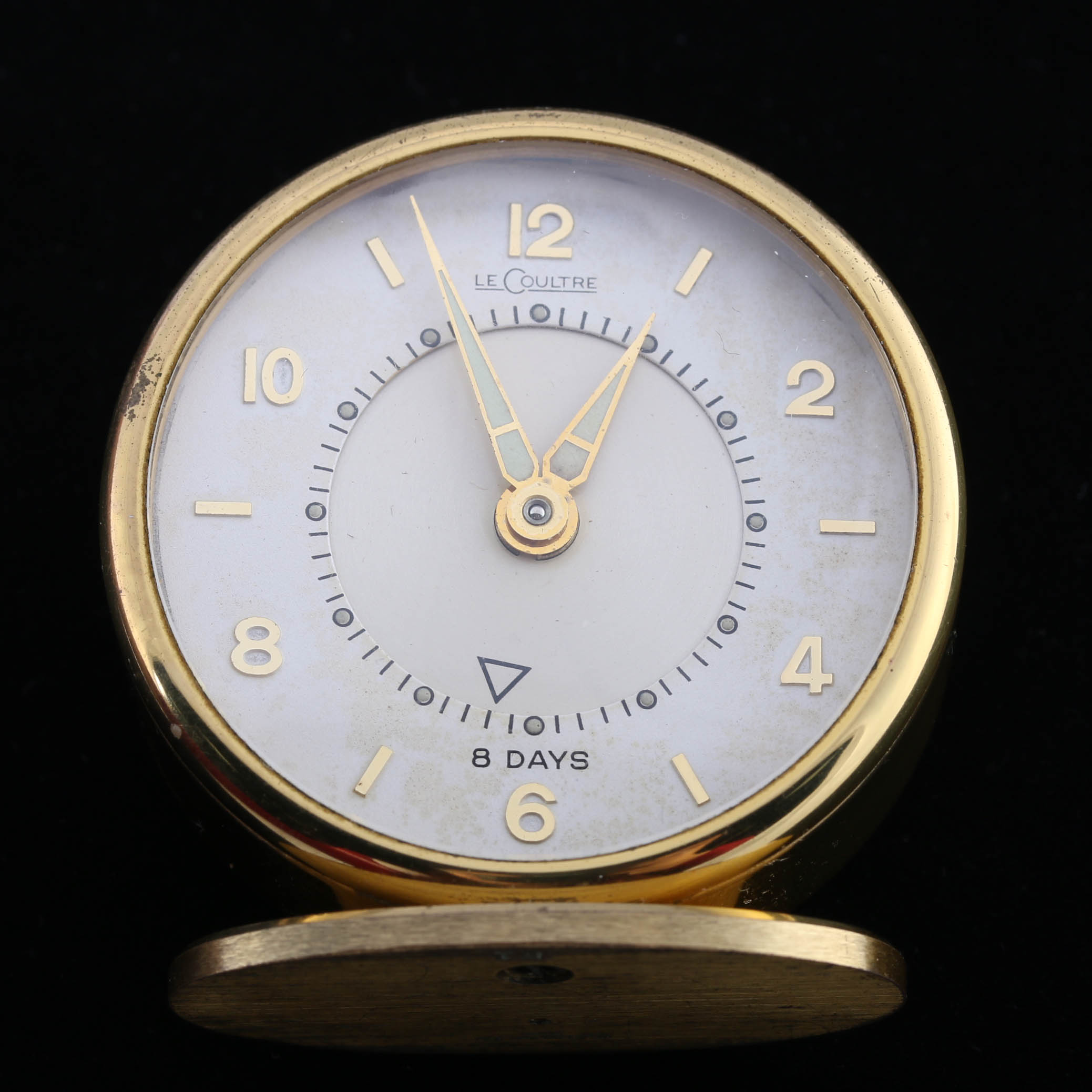 Vintage Le Coultre Eight Day Travel Clock