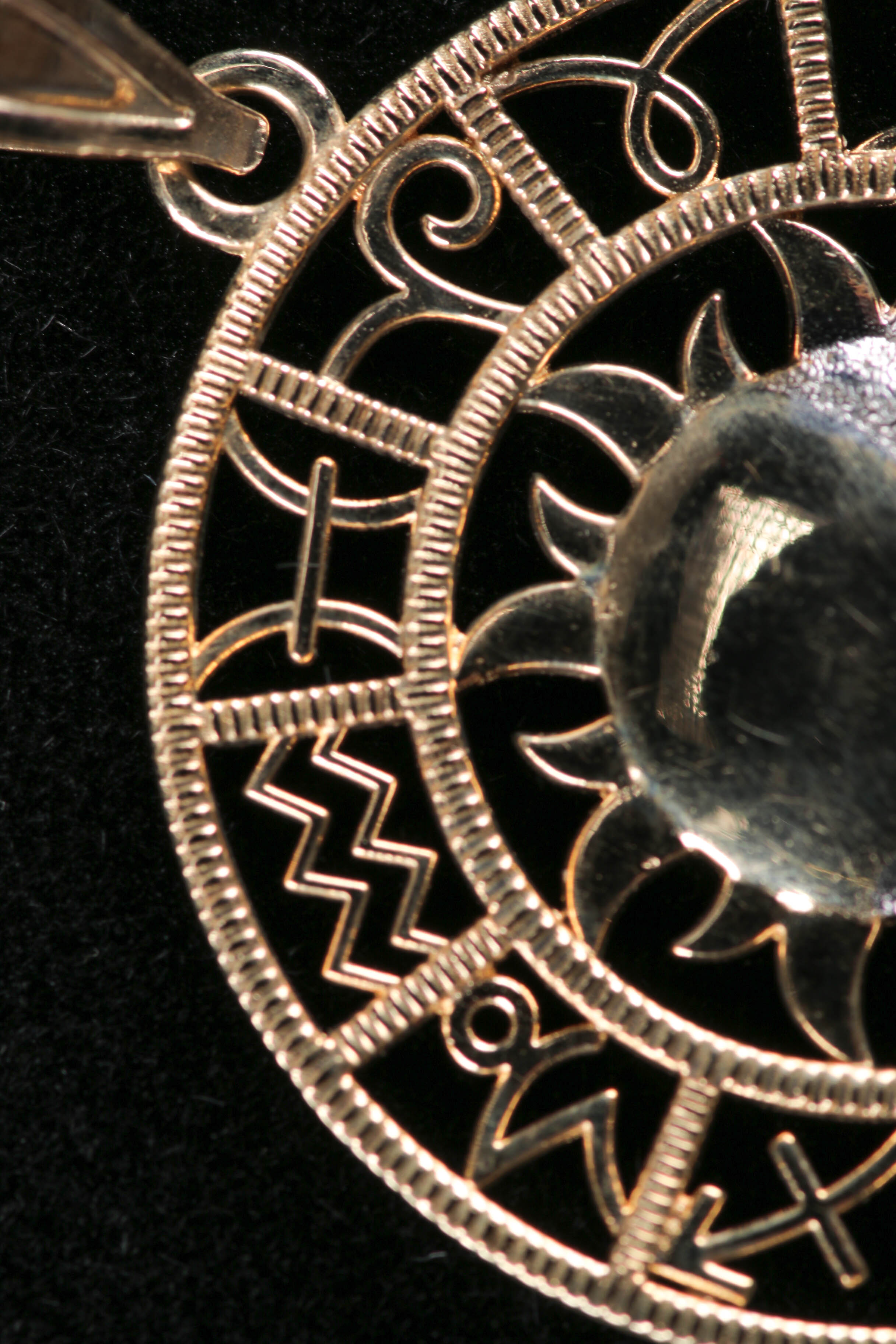 10K Yellow Gold Zodiac Pendant