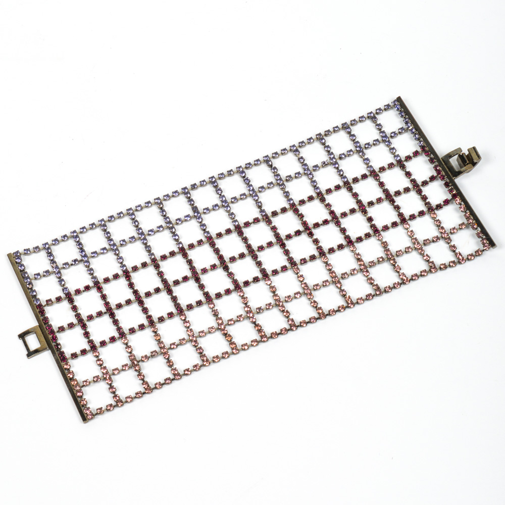 Rhinestone Mesh Bracelet