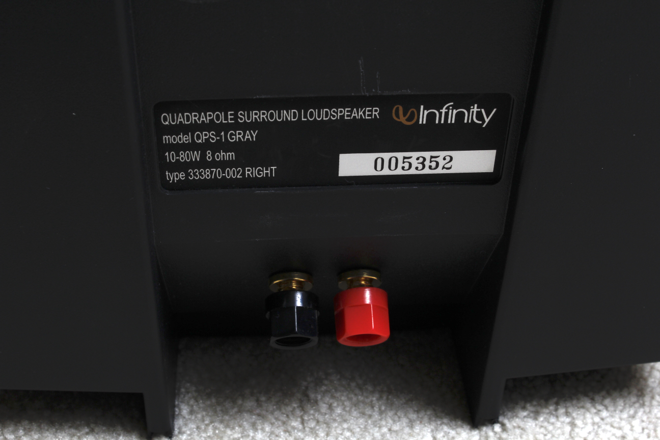 Infinity Quadrapole QPS1 Surround Loudspeakers