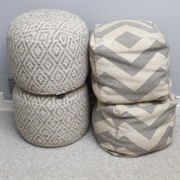 Collection of Pouf Ottomans