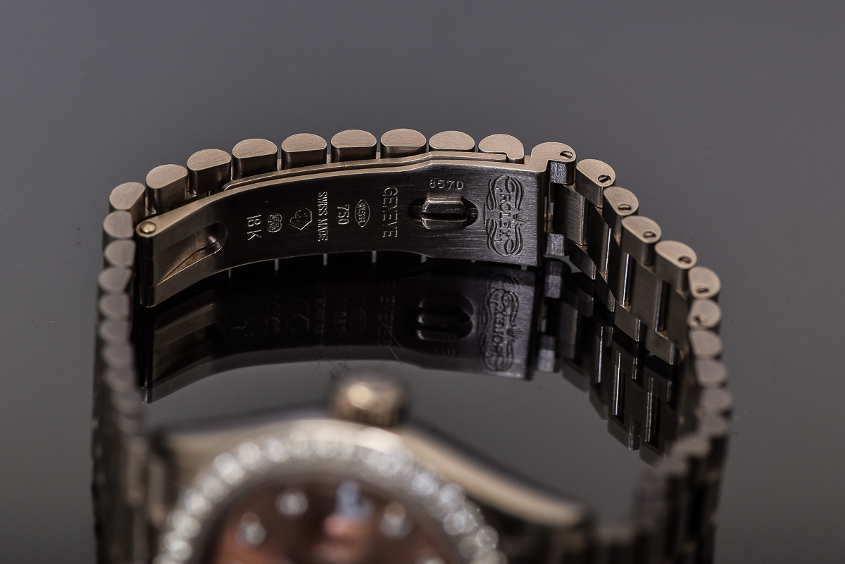 Women's Rolex Presidential 18K White Gold and Diamond Watch