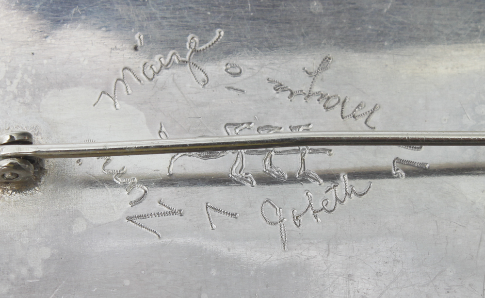 Signed Jobeth Mayes Zuni Native American Brooch and Necklace