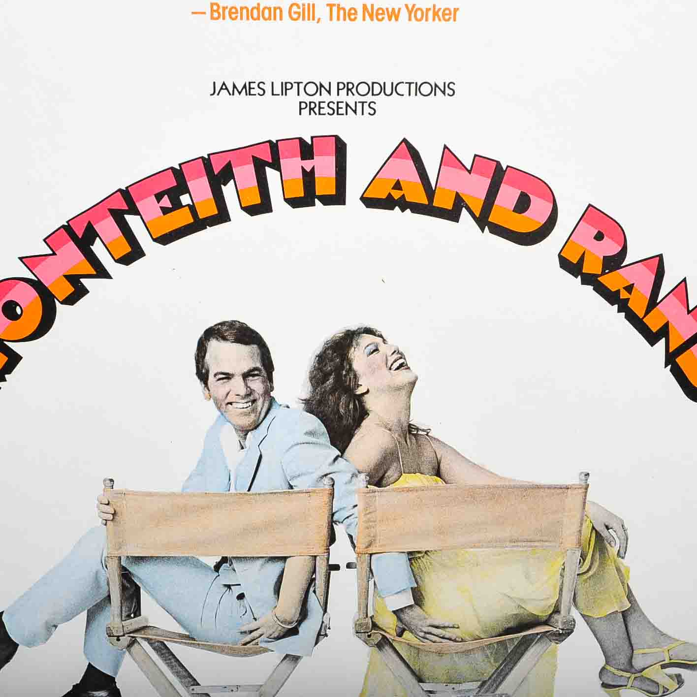 Vintage Theater Poster Advertising Monteith and Rand