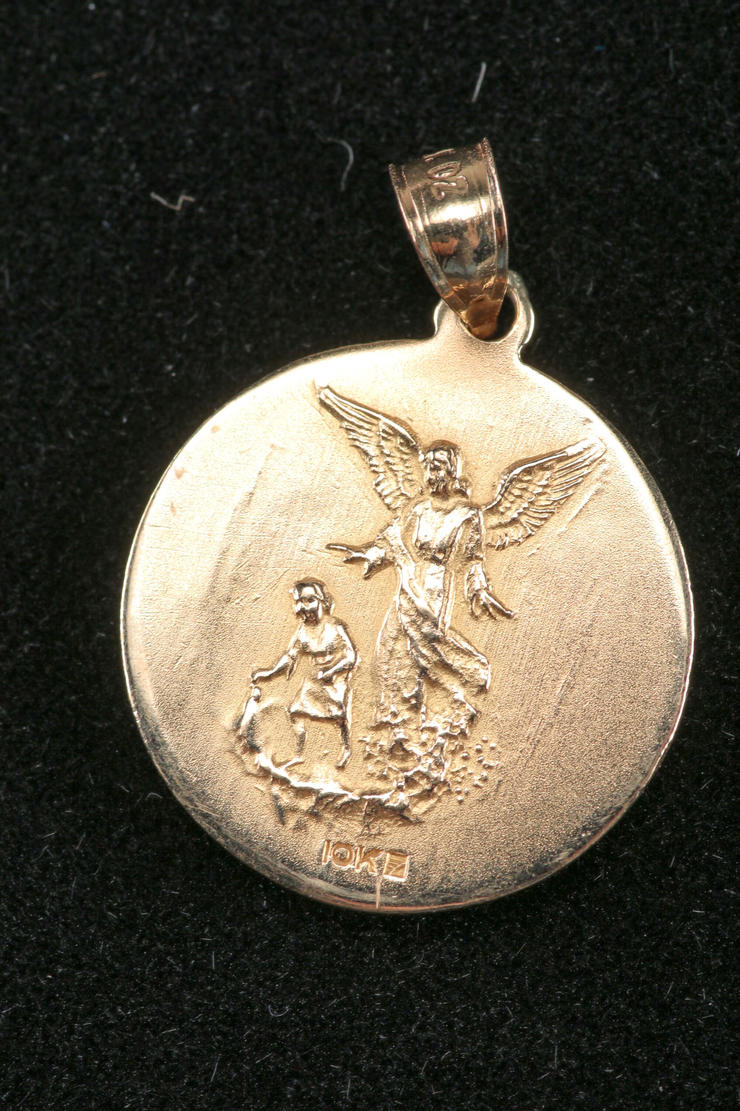 Yellow Gold Religious Medal