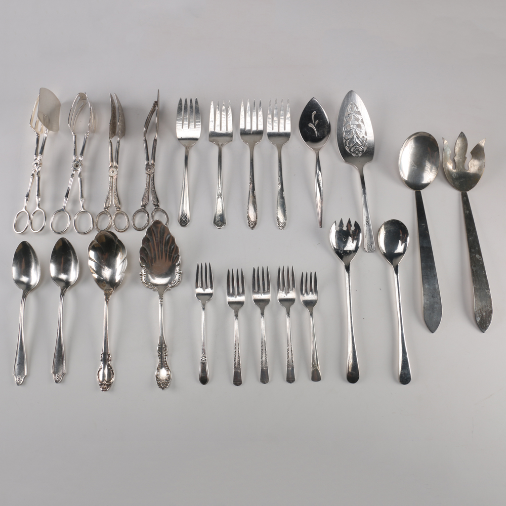 Assorted Silver Plate Flatware