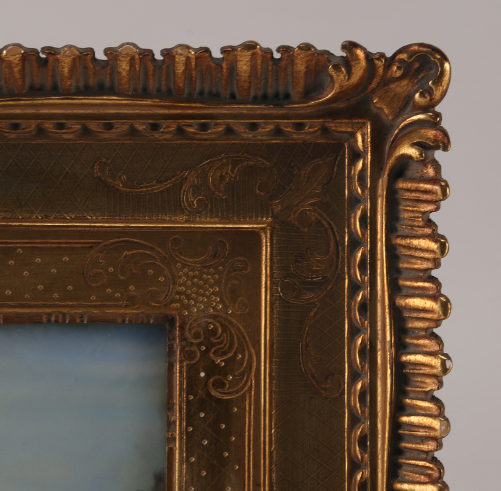 Painting of Man and Woman with Birdcage