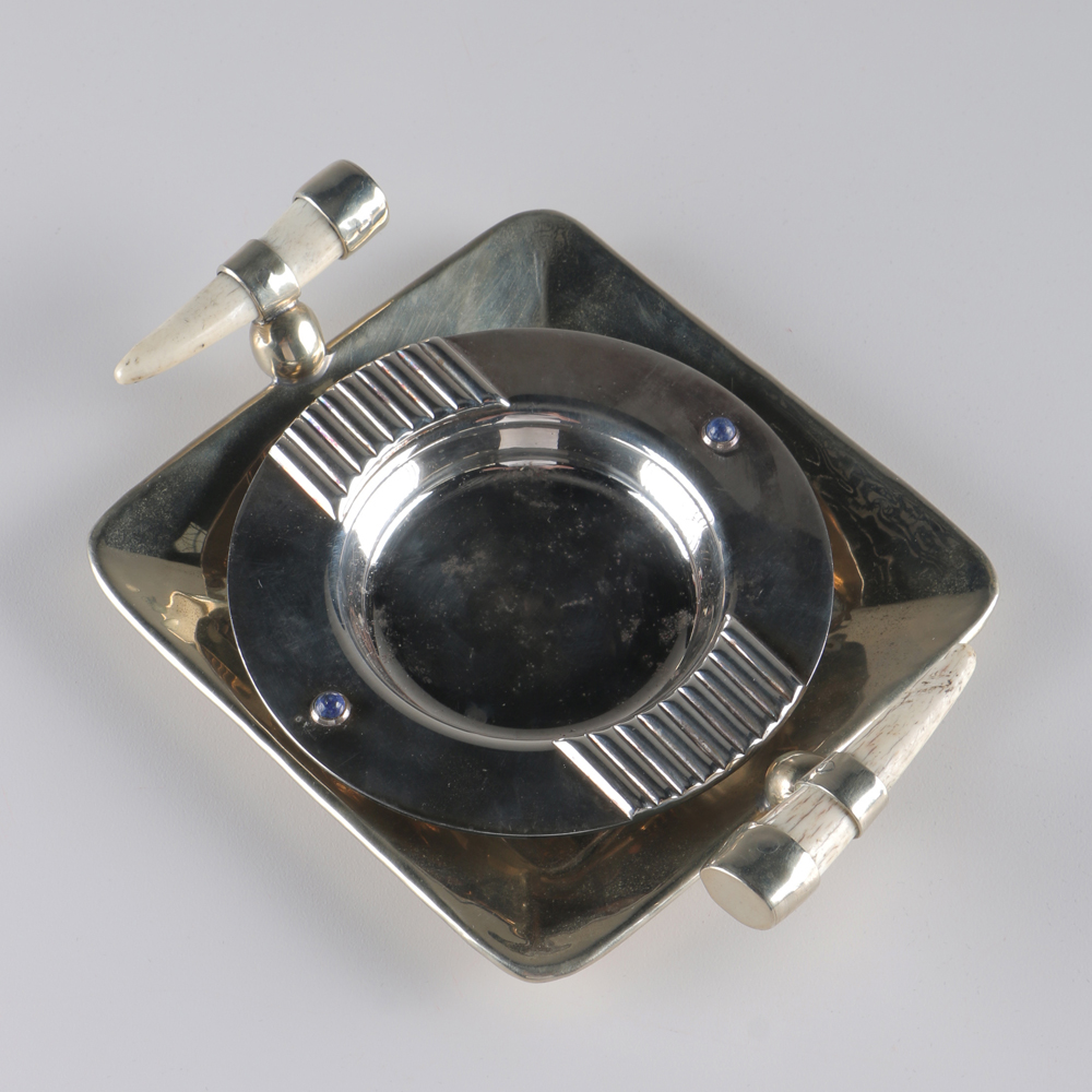 Cartier Ash Receiver with Two Lapis Lazuli Stones and More