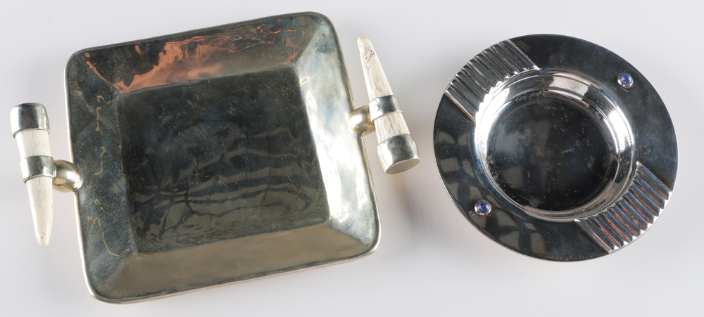 Cartier Ash Receiver with Two Lapis Lazuli Stones and More