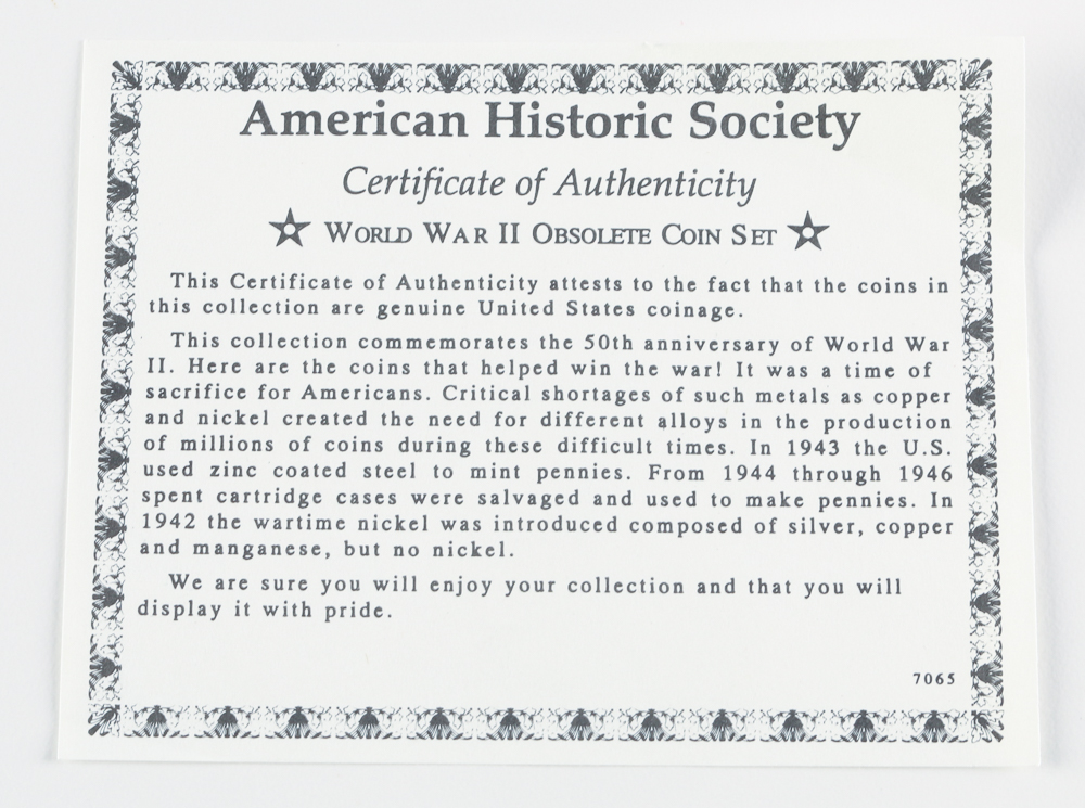 Set of Collectors Coins