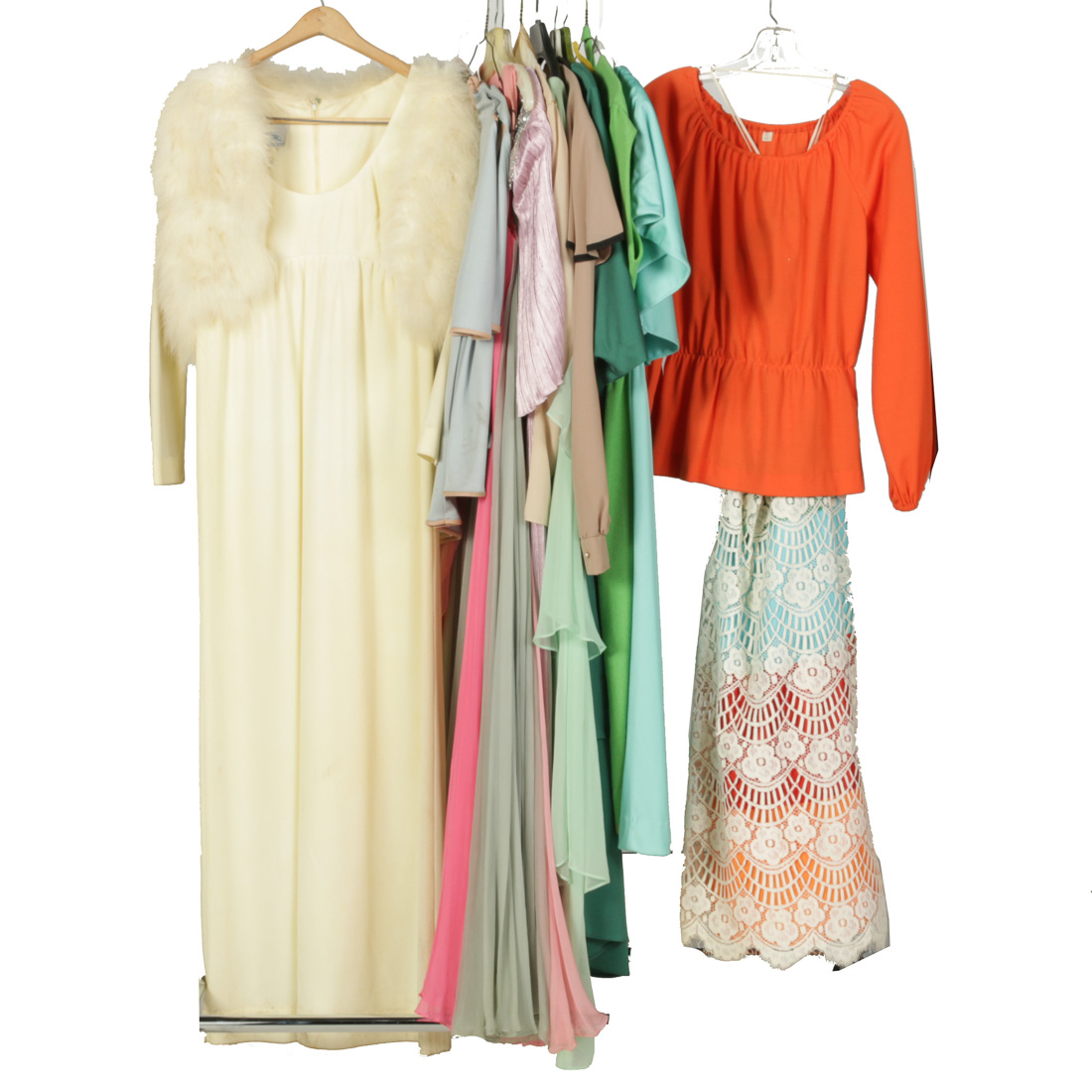 Assorted Vintage Dresses and Outfits