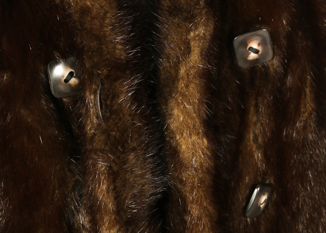 Double-Breasted Mink Fur Jacket