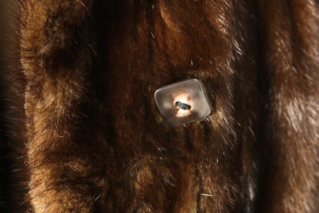 Double-Breasted Mink Fur Jacket