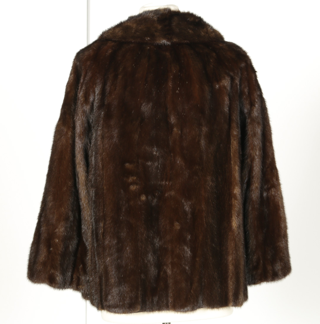 Double-Breasted Mink Fur Jacket