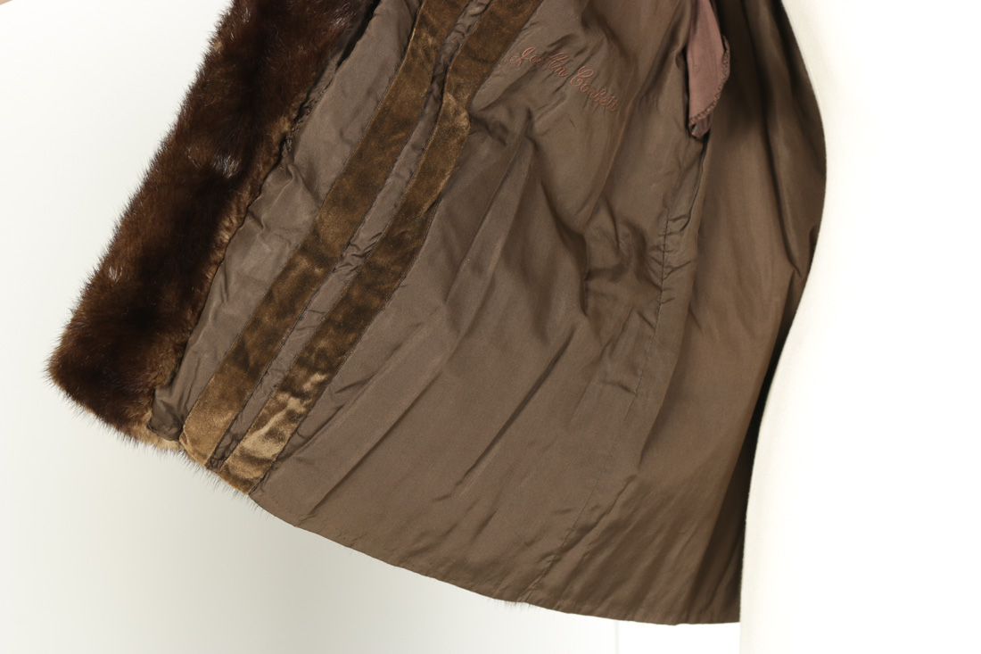 Double-Breasted Mink Fur Jacket