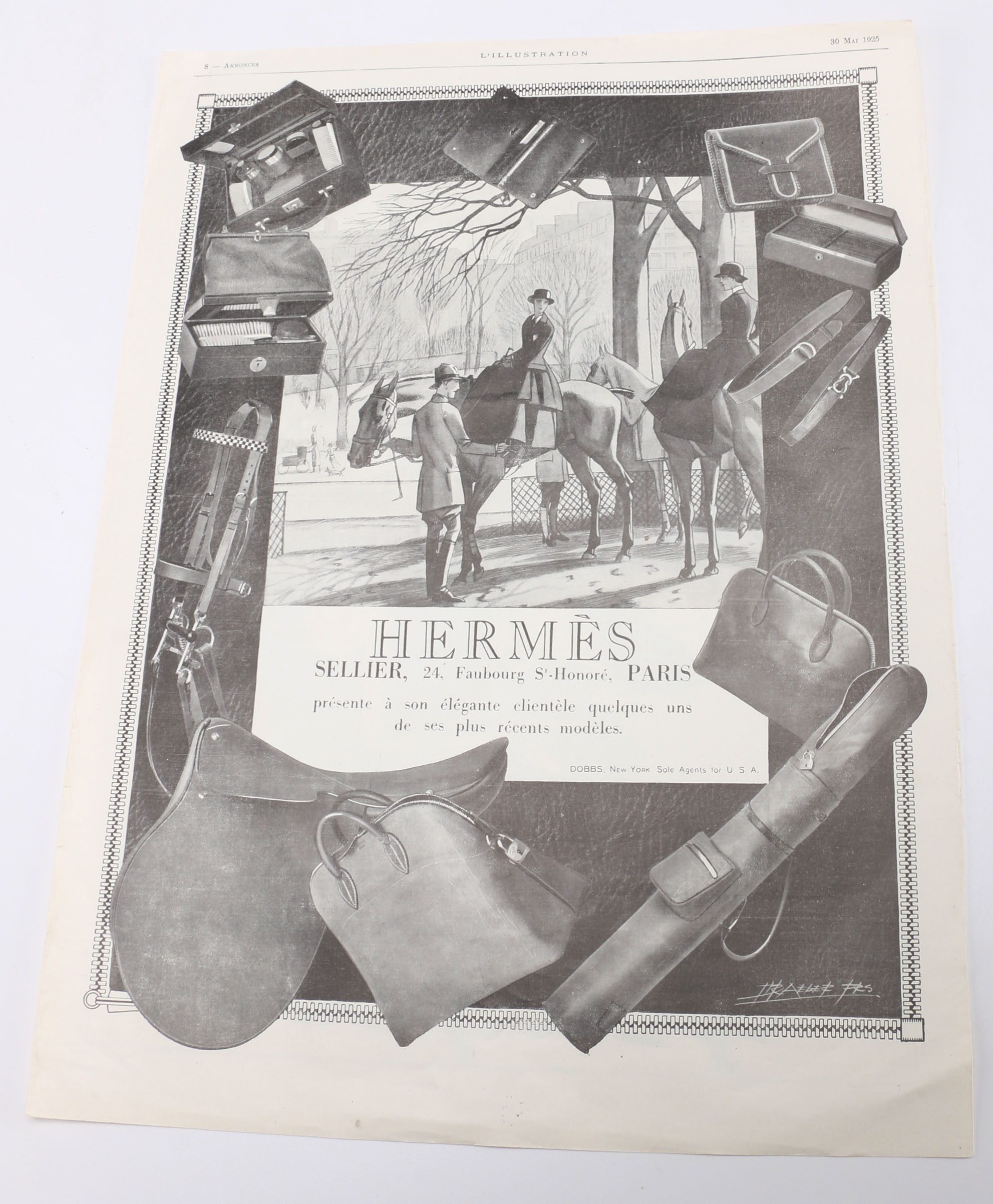 Hermès Art Deco Period Catalog Illustrations