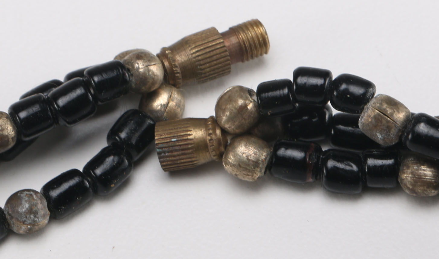 Black Glass Bead Necklace