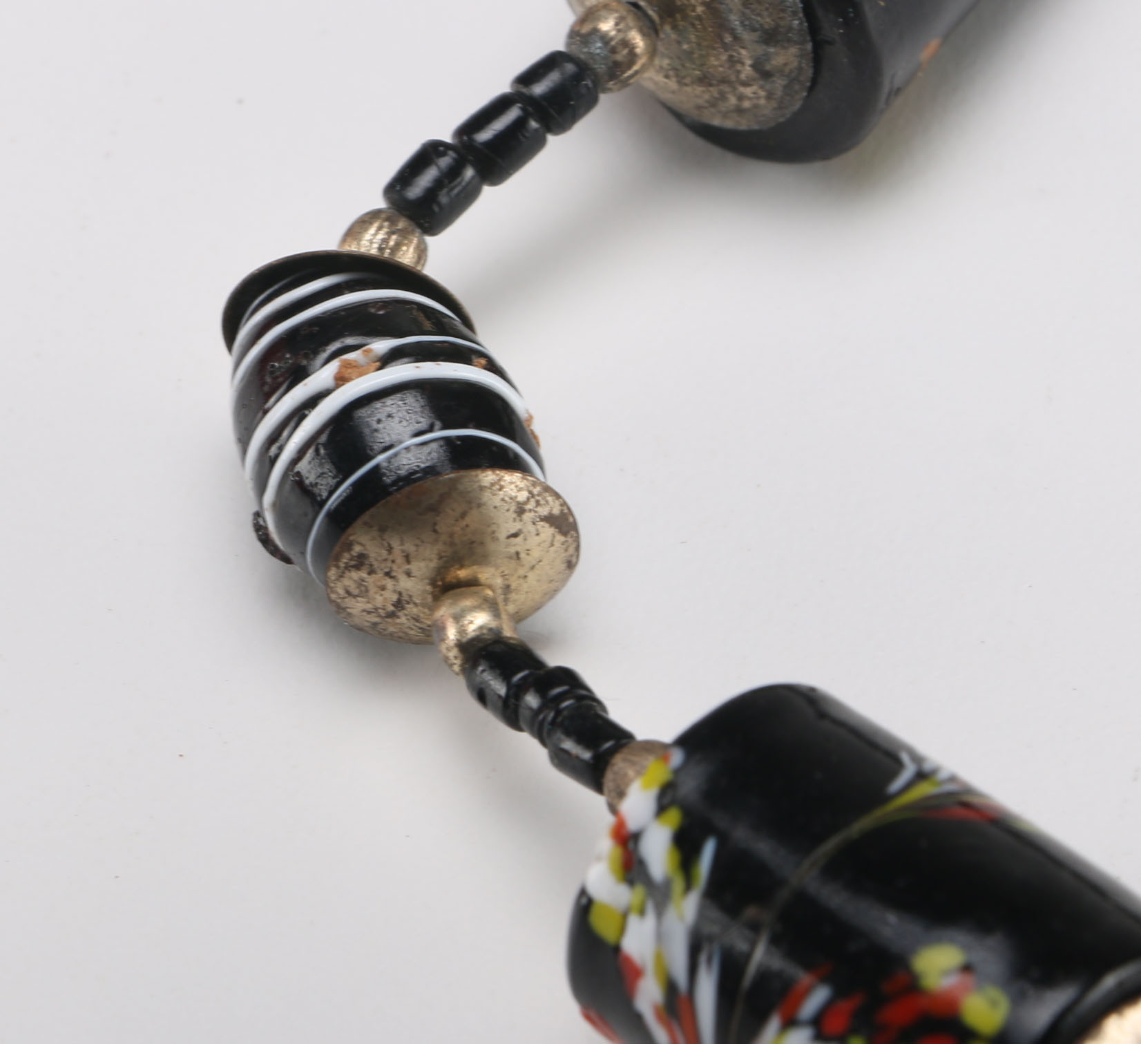 Black Glass Bead Necklace