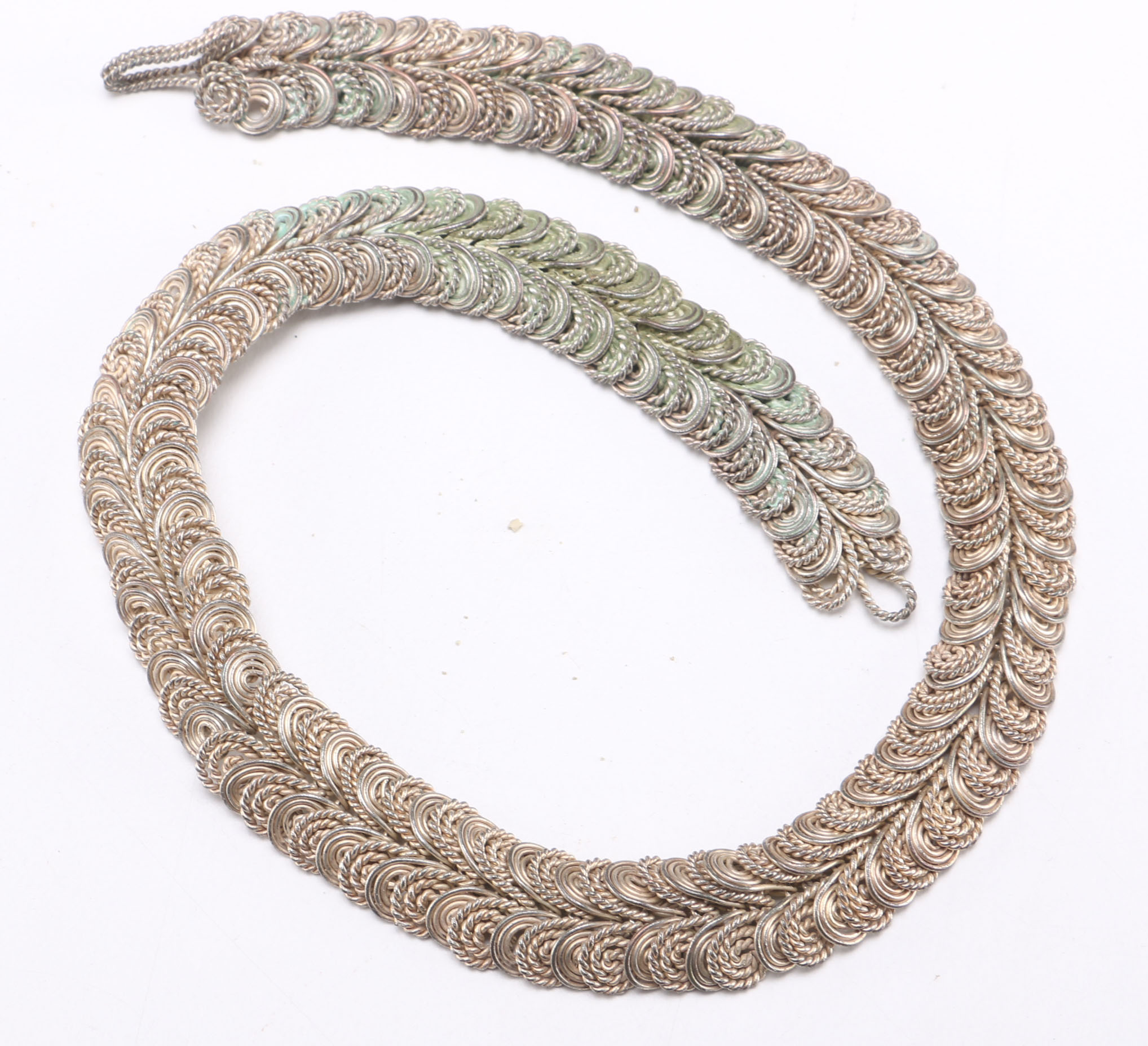 Metal Necklace and Bracelet