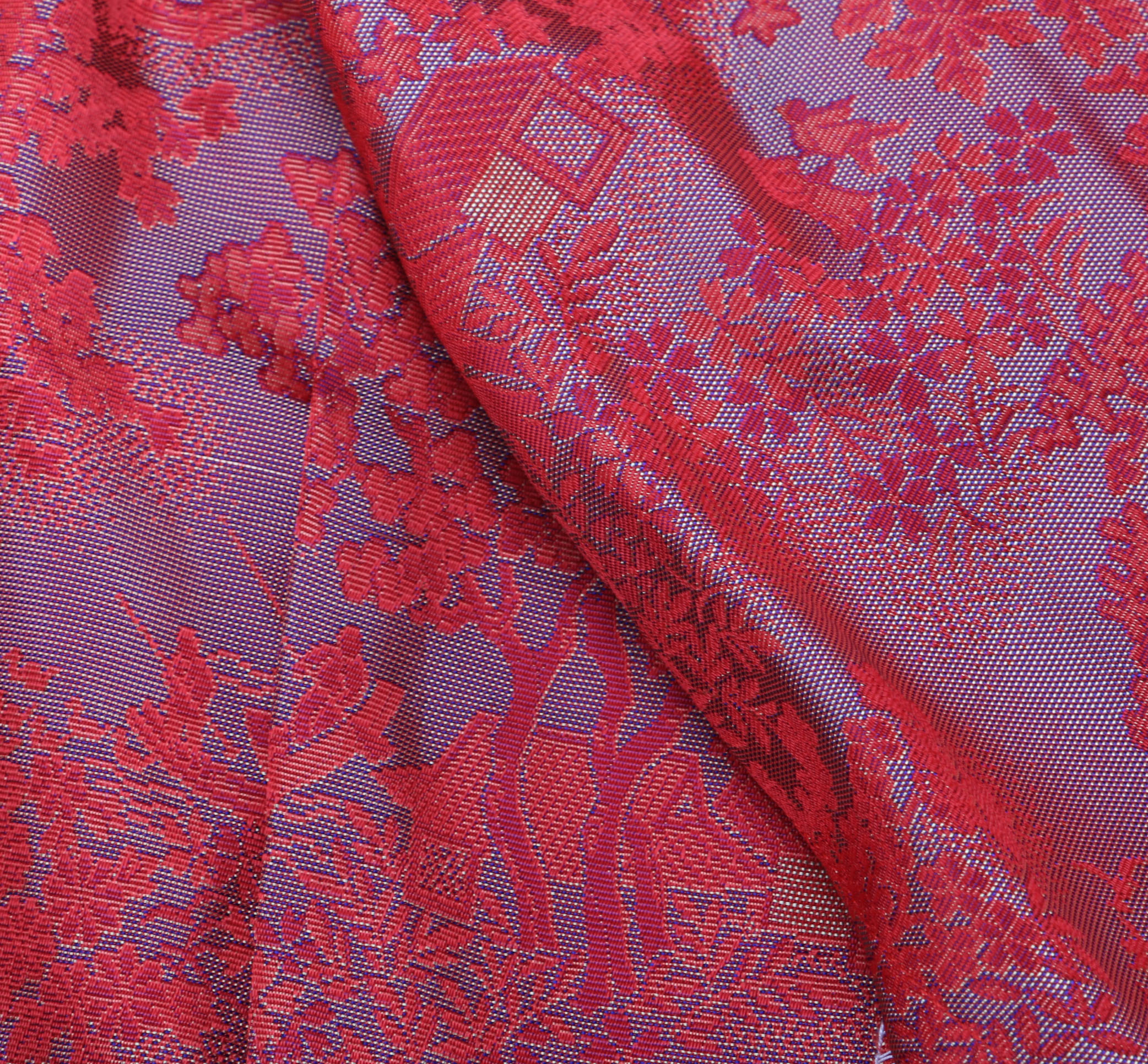 Two Red Embroidered Silk Chinese Jackets