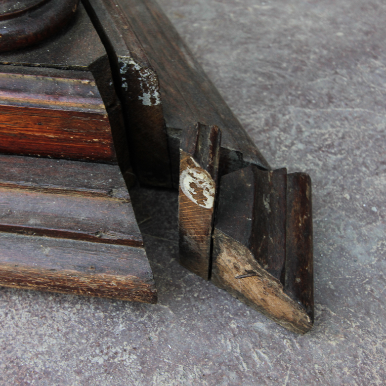 Vintage Neoclassical Style Wooden Pedestal