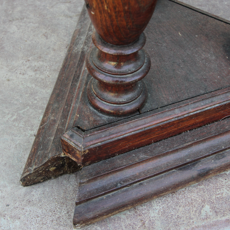Vintage Neoclassical Style Wooden Pedestal