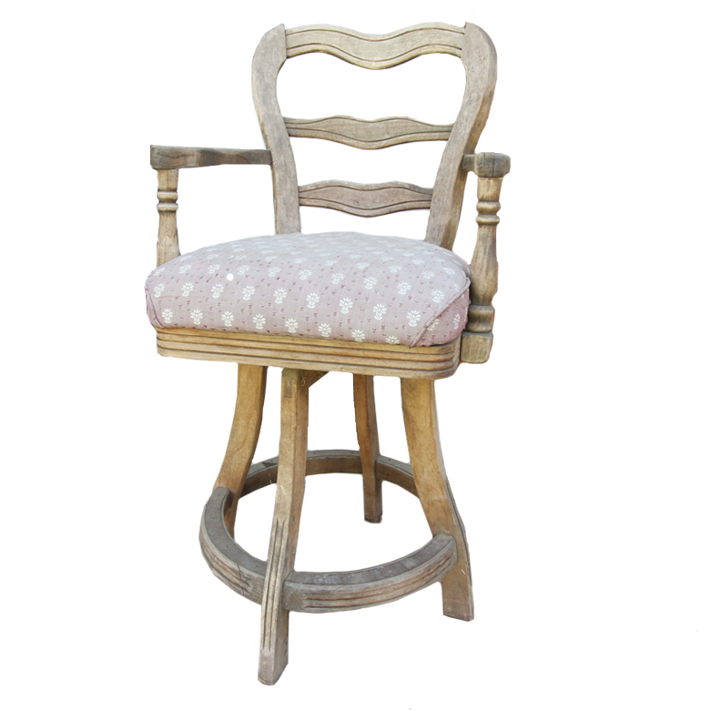 Vintage Upholstered Stool