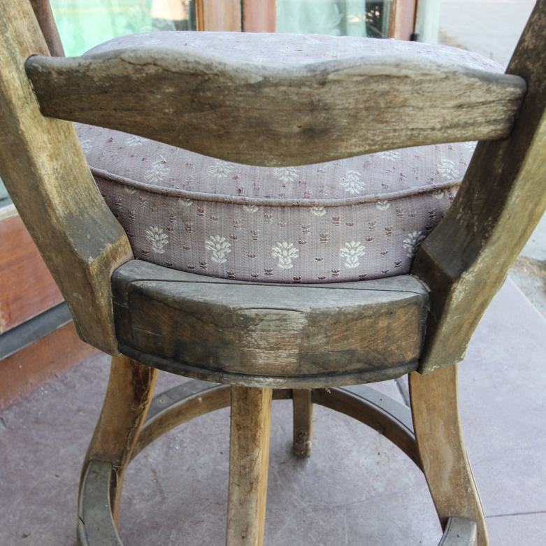 Vintage Upholstered Stool