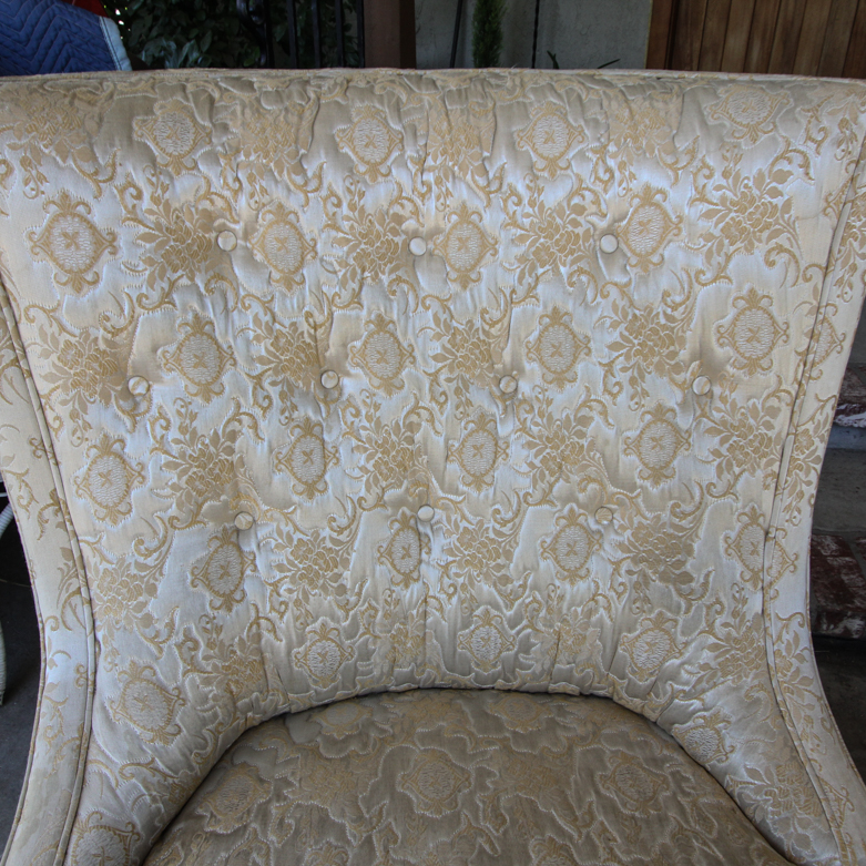 Vintage Upholstered Slipper Chairs