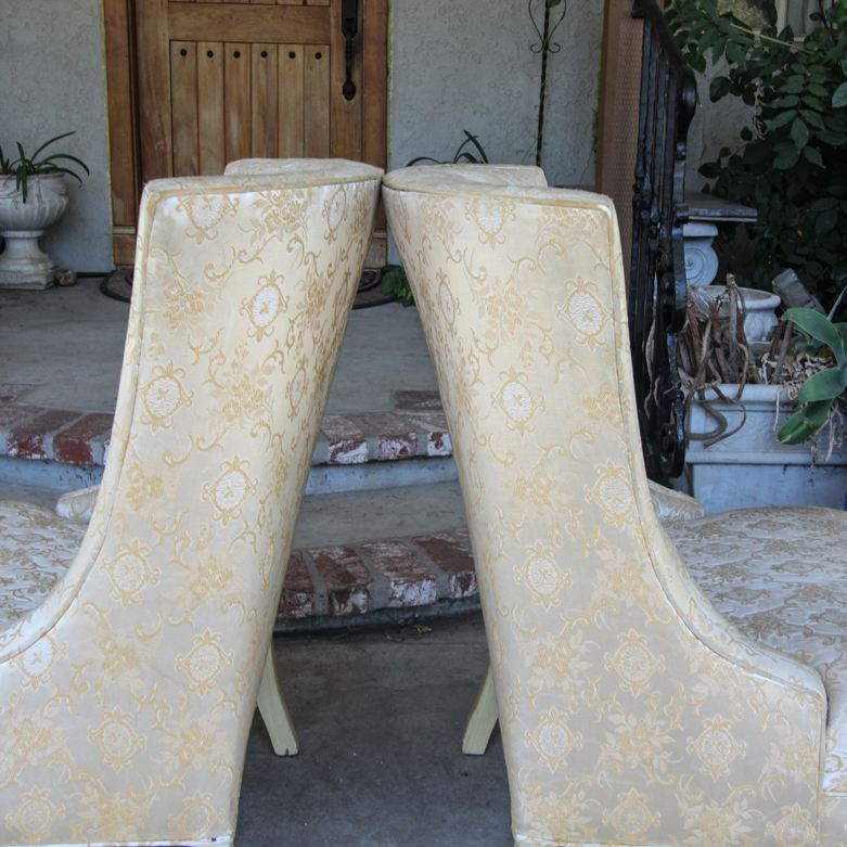 Vintage Upholstered Slipper Chairs