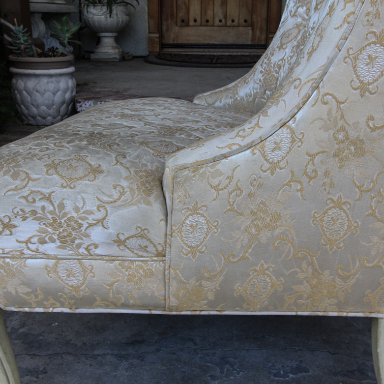 Vintage Upholstered Slipper Chairs