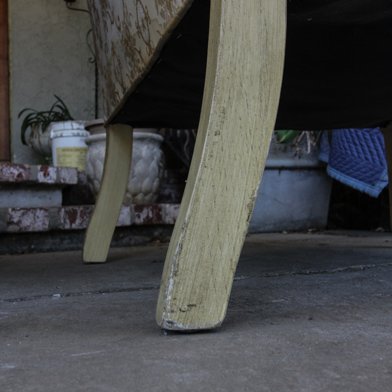 Vintage Upholstered Slipper Chairs