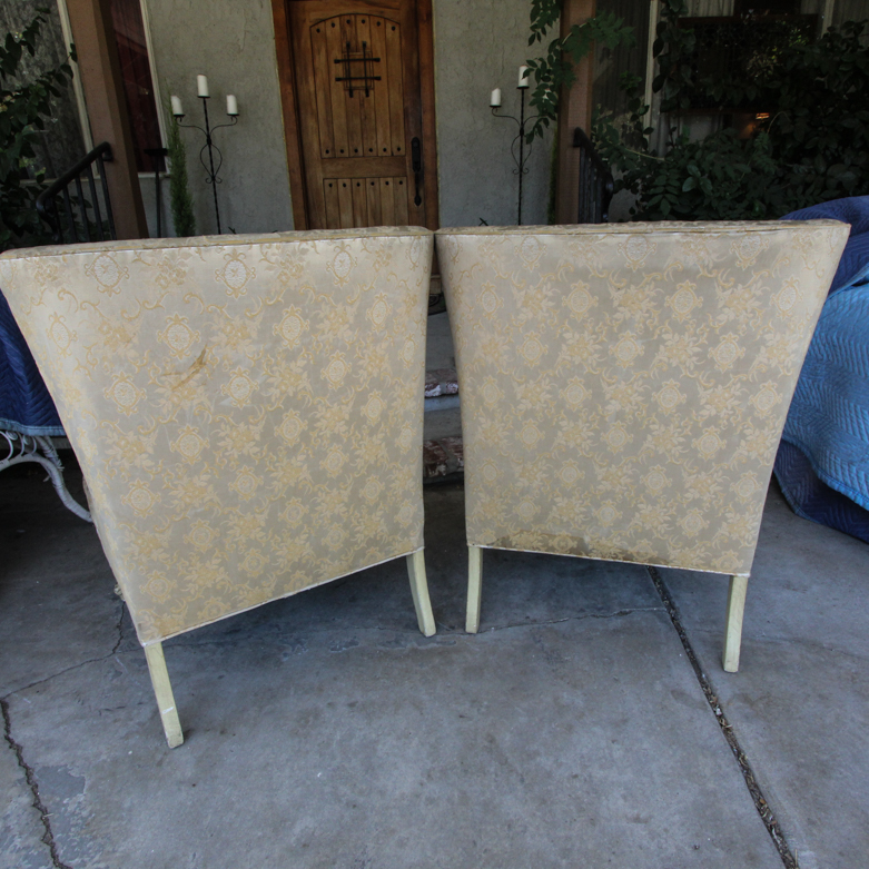 Vintage Upholstered Slipper Chairs