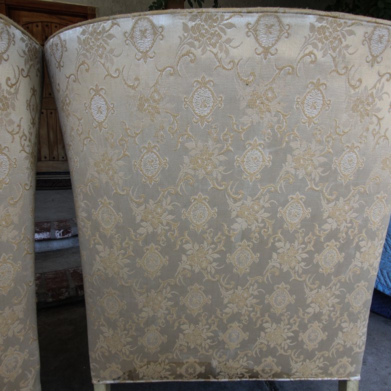 Vintage Upholstered Slipper Chairs
