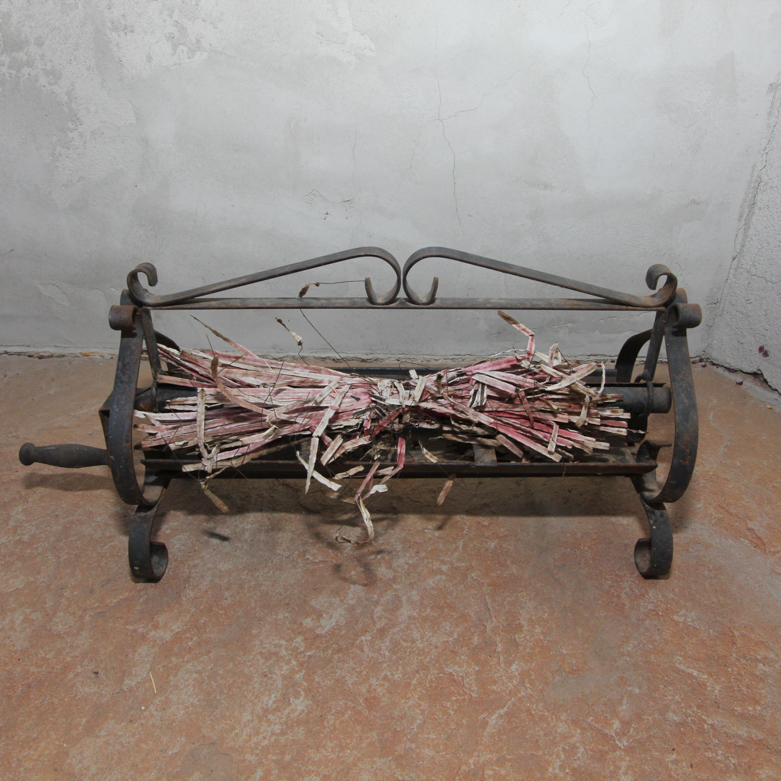 Cast Iron Newspaper Log Roller