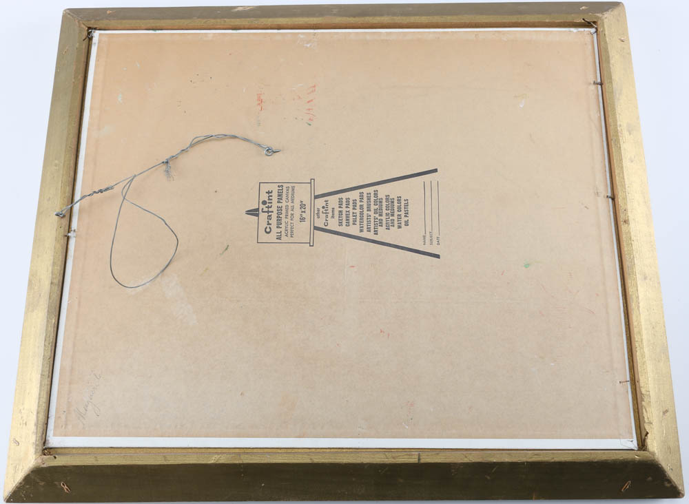 Original Folk Art Floral Still Life Painting of Dogwood Blossoms