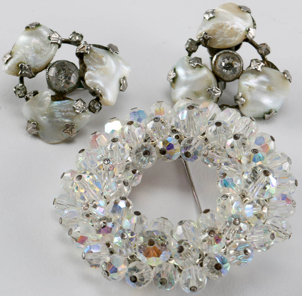 Collection of Silver Tone Earrings