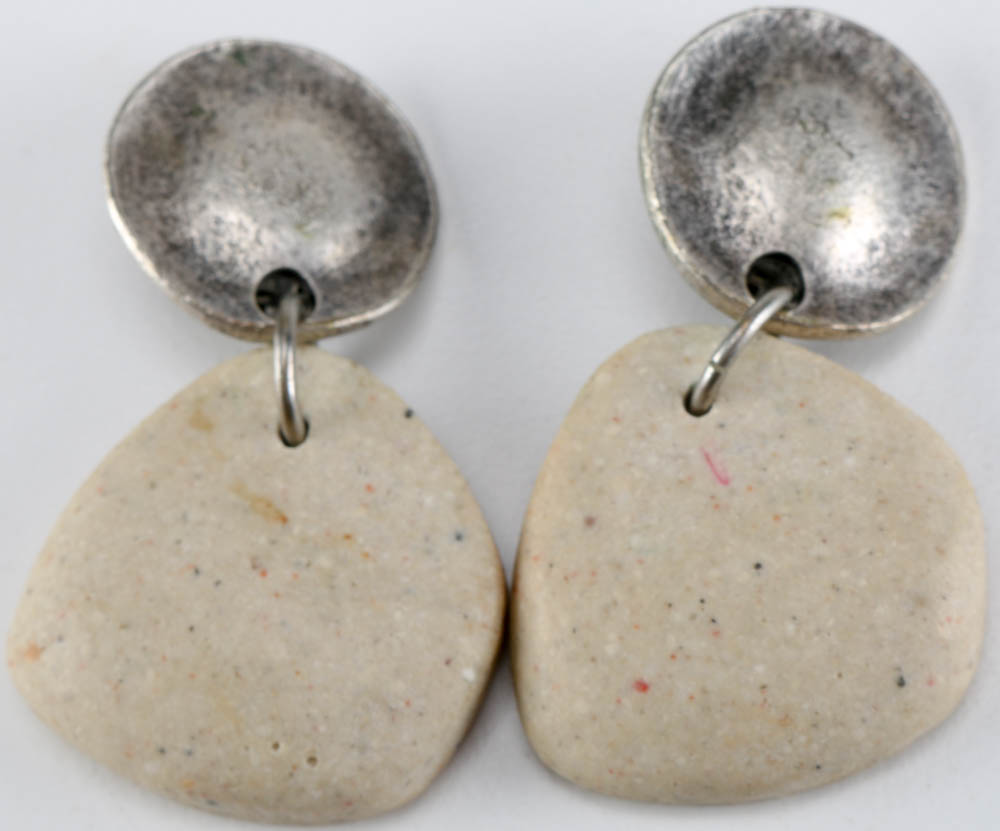 Collection of Blue and Wood Earrings