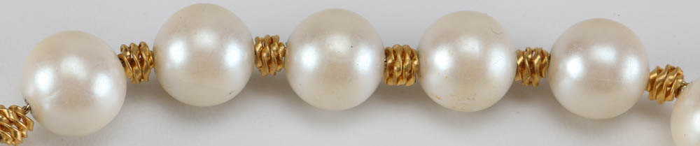 Collection of Faux Pearl and Gold Tone Accessories