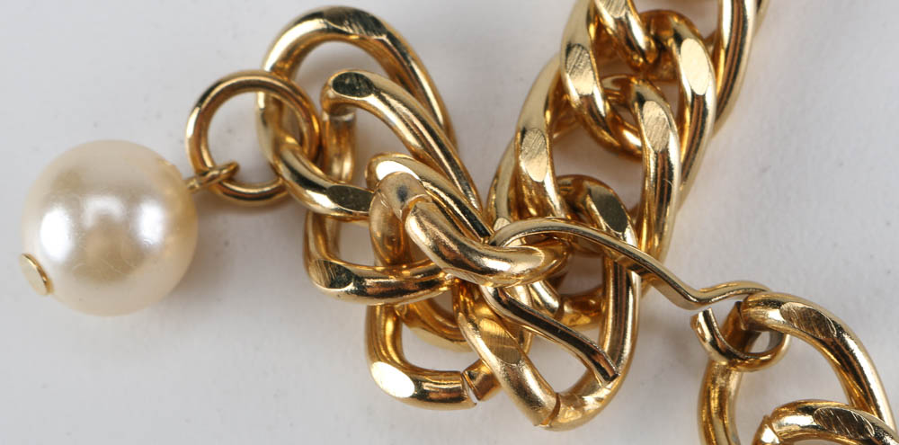 Collection of Faux Pearl and Gold Tone Accessories