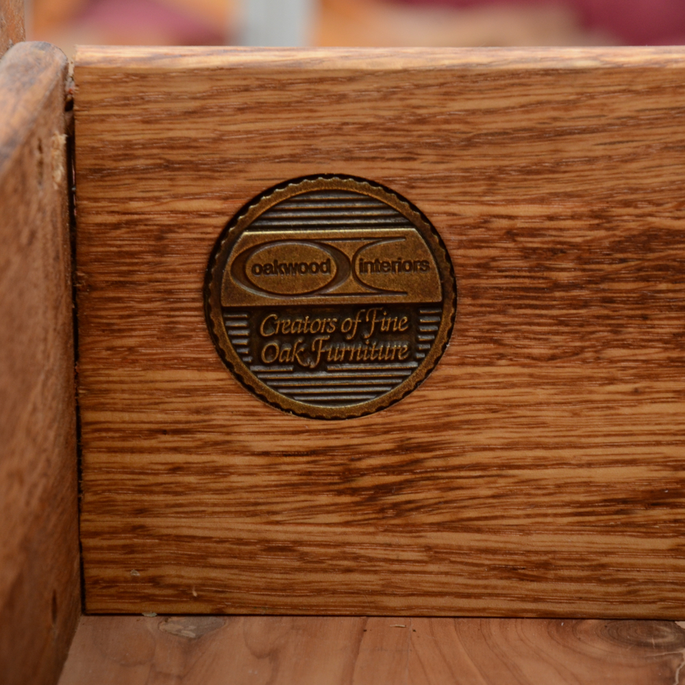 Oakwood Interiors Carved Oak Dresser