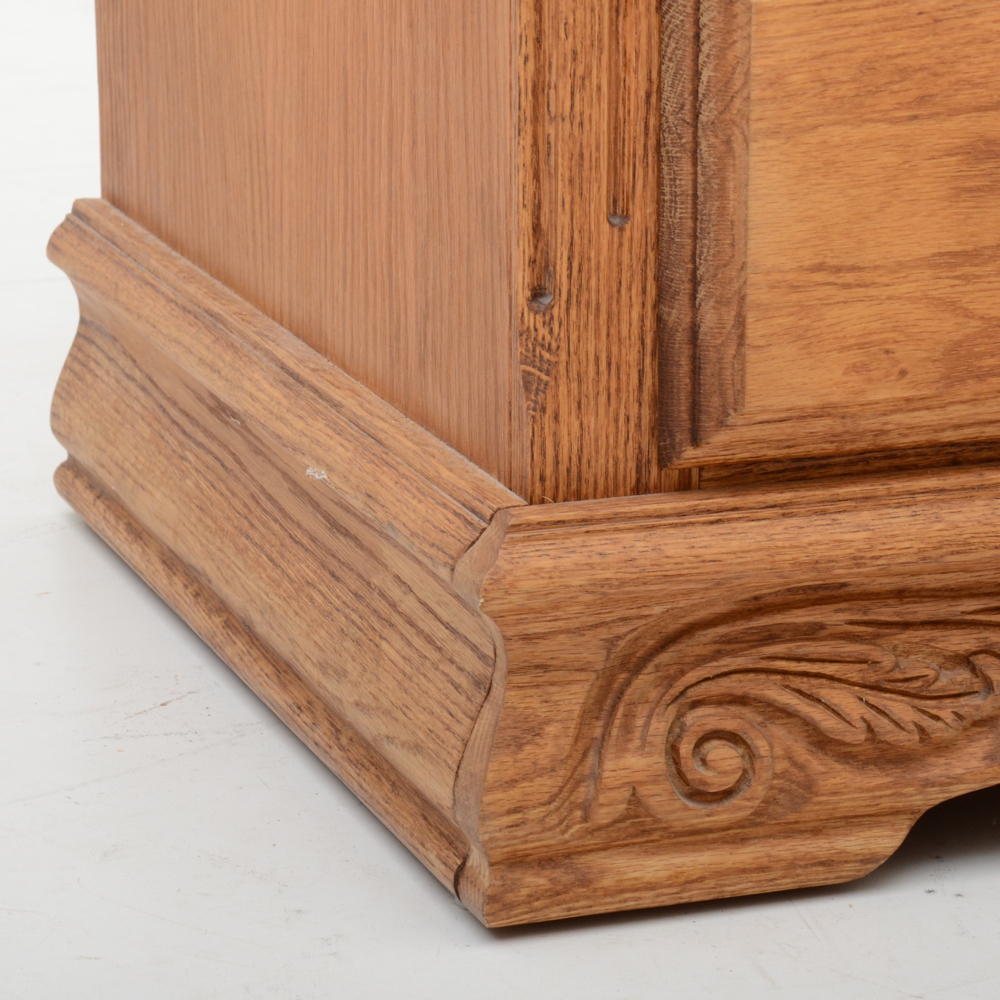 Oakwood Interiors Carved Oak Dresser