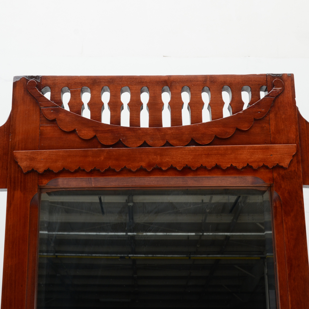 Victorian Eastlake Birch Hall Tree