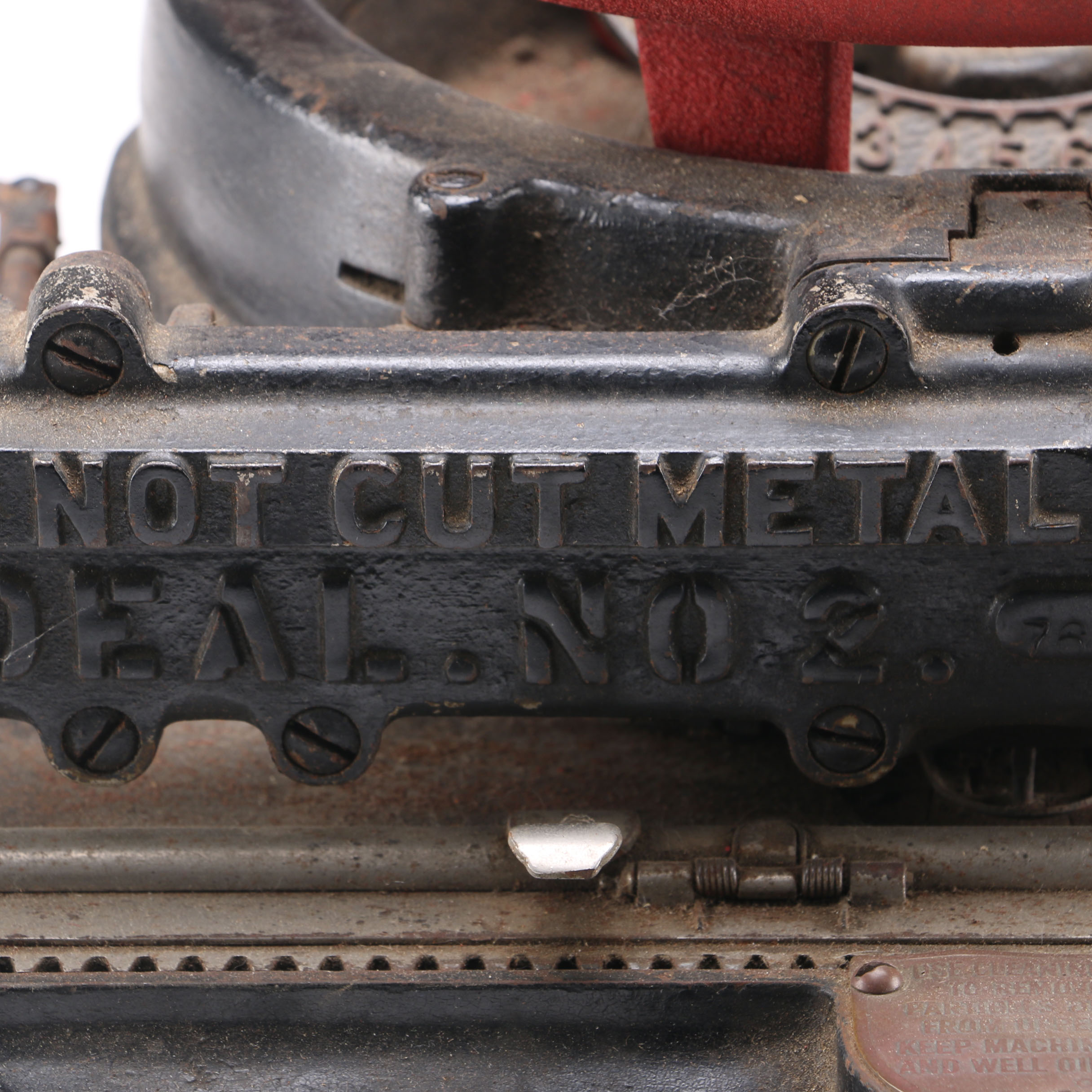 Vintage Cast Iron Stencil Machine